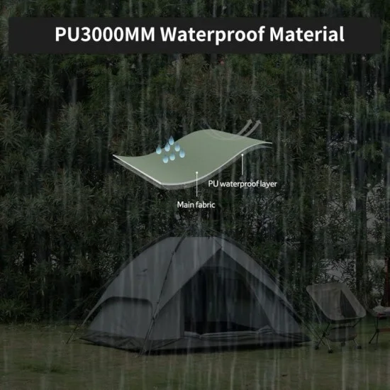 Naturehike Automatic Tent for 3-4 People - Forest Green (225*205*130)
